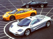 McLaren F1 silver roadcar/ orange LeMans / black GT