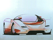 Pagani Zonda Design Drawing