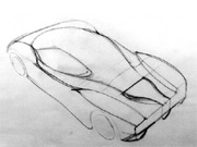 Pagani Zonda Design Drawing